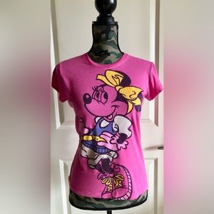Disney Original Minnie Mouse Punk Pink Tee
